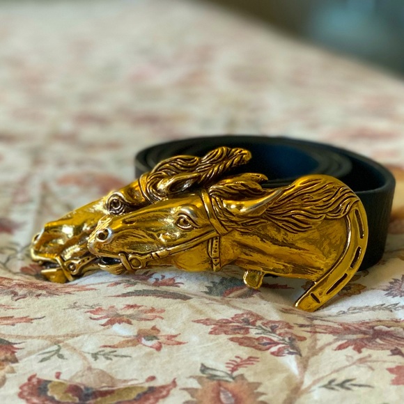 Gucci Accessories - Authentic Gucci Equestrian Horse Leather Belt